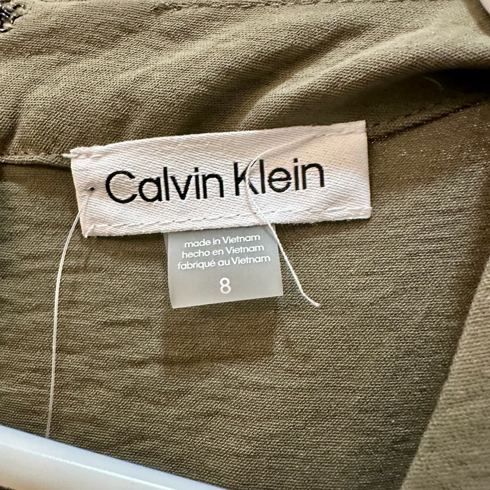 Calvin Klein Olive Green Jumpsuit-8 - Picture 3 of 9